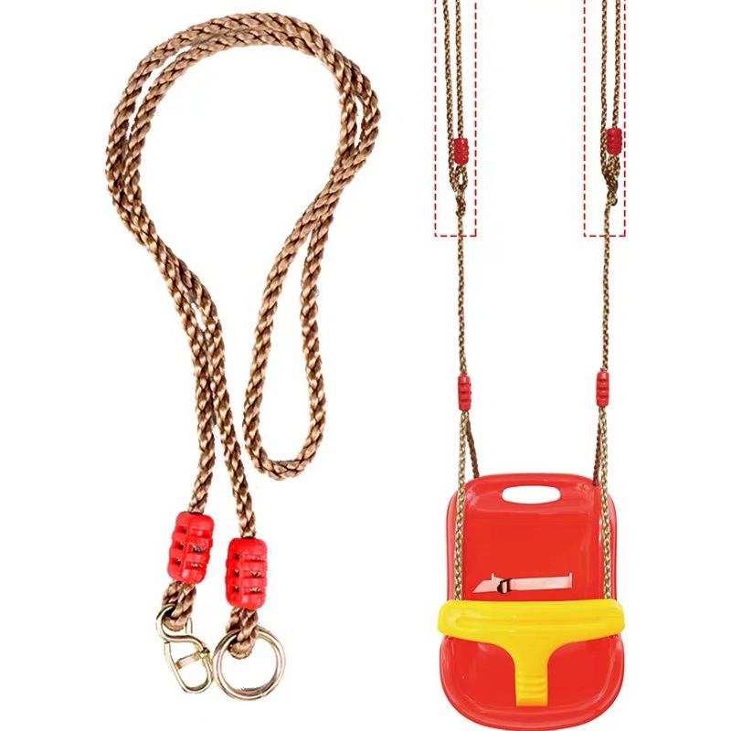 Verstellbares Nylon-schaukelseil, Baumseil-karabiner Für Kinder, Geeignet Für Schaukeln, Hängematten, Hängesitze, Camping