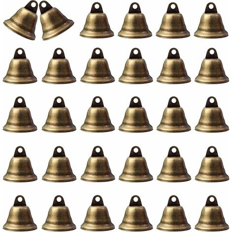 30 Stück Kleine Vintage-bronzeglöckchen, Vintage-bronzeglöckchen, Mini-bronzeglöckchen, Handgefertigte Bronzeglöckchen, Kleine Glöckchen