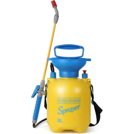 Drucksprüher, Gartensprüher Mit Sicherheitsventil, Komfortablem Schiebegriff, Verstellbarem Tragegurt, Sprüher Für Gartenarbeit, Düngung Und Reinigung (3 L)
