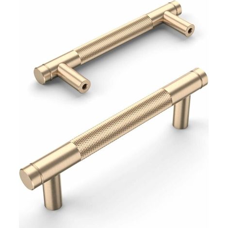 Vergoldete Möbelgriffe, 96 Mm, 10er-pack. Rostfreies Metall Für Schubladen, Schränke Und Regale. Elegantes Und Langlebiges Design.