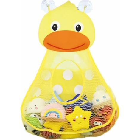 Aufbewahrungstasche Für Babybadewannenspielzeug, Hängendes Netzgewebe, Schnelltrocknendes Gitter, Spielzeugaufbewahrung (gelb)