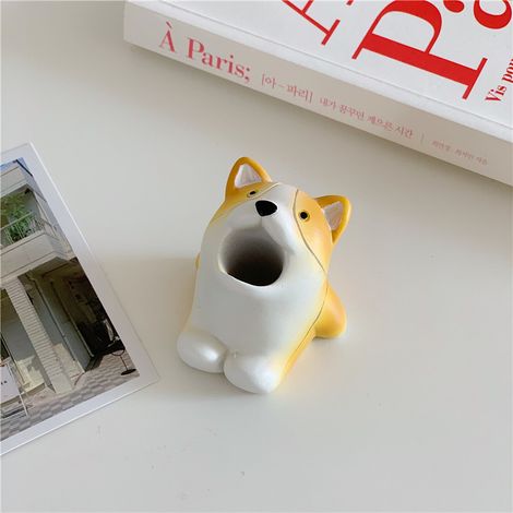 Niedlicher, Tierförmiger Zahnbürstenhalter, Badezimmer-aufbewahrungsbox (corgi)