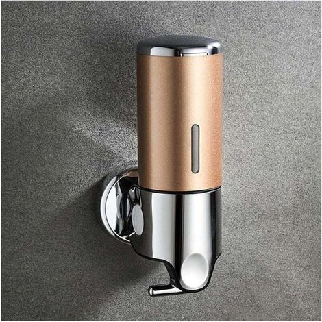 Ulisem Handdesinfektionsmittelspender, Wandmontierter Manueller Shampoo-spender Für Hotel, Büro, Zuhause, Zimmer, Badezimmer - Gold