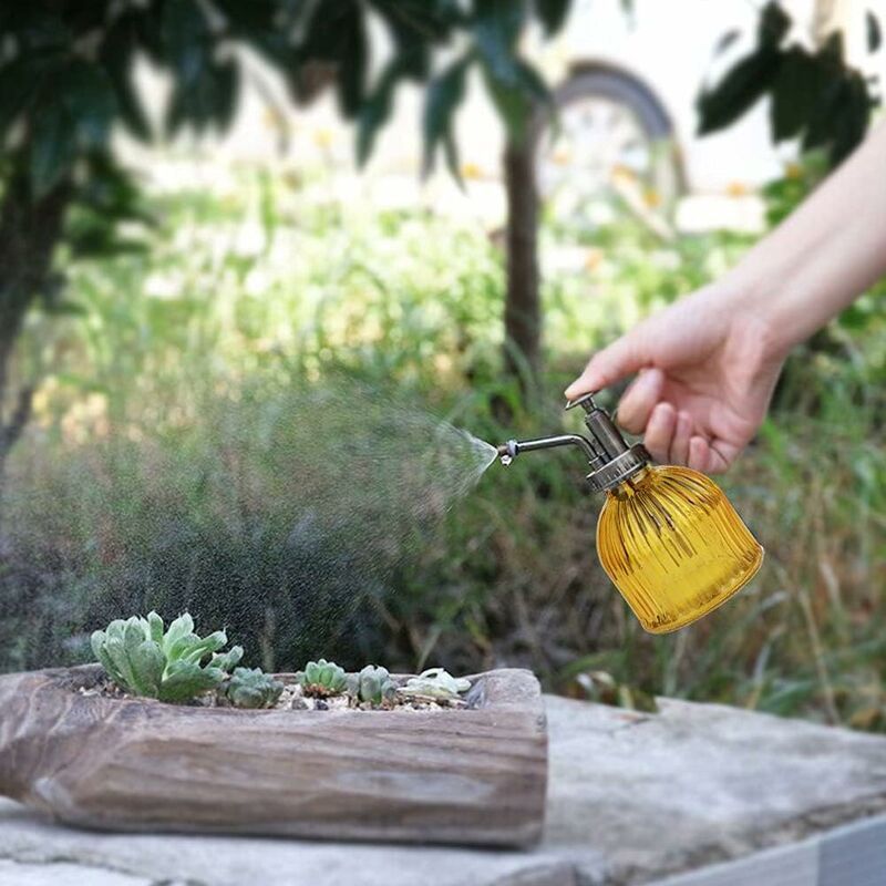 Pflanzensprühgerät, Pflanzensprühgerät Im Vintage-stil, Druck-gartensprühgerät Für Pflanzen, Bonsai, Blumen, Gartengeräte, Yelloe Indoor-gartenreinigung (gelb)
