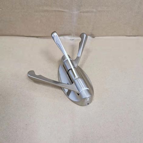 Robuster, Drehbarer Metallhaken, Klappbarer Schwenkarm Mit Dreifachem Kleiderhaken Und Mehrfach Klappbarem Handtuch-/kleiderhaken
