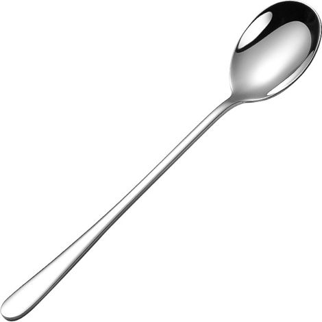 Set Mit 6 Langstieligen Edelstahllöffeln Für Kaffee, Desserts, Joghurt Und Tee
