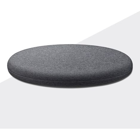 Tinor – Rundes Stuhlkissen 40 X 40 Cm – Strickgewebe Aus Baumwolle – Langsam Zurückfedernder Memory-schaum – Abnehmbarer Und Waschbarer Bezug