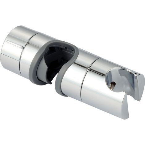 Duschstangengleiter, 18–25 Mm, Verstellbar, Aus Abs, Ersatz-duschstangengleiter Mit Klemmhalterung, Verchromt, Für Badezimmer. Duschstangengleiter (grau).