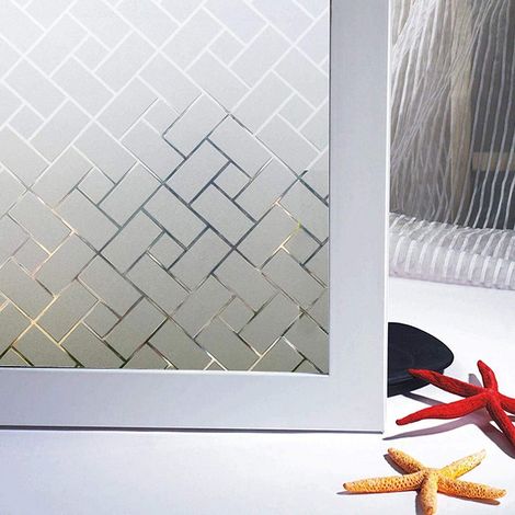 Tinor – Elektrostatische Sichtschutzfolie Für Fenster 45×300 Cm – 90 % Uv-schutz – Einfache, Rückstandsfreie Anbringung – Für Büros Und Badezimmer
