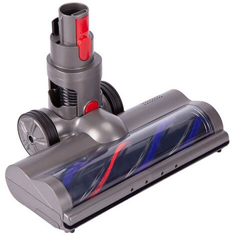 Motorisierte Rotationsbürste, Kompatibel Mit Dyson V7, V8, V10, V11, V12 Und V15, Weiche Walze Für Parkett- Und Fliesenböden, Mit Led-licht, Silbergrau, Fonepro
