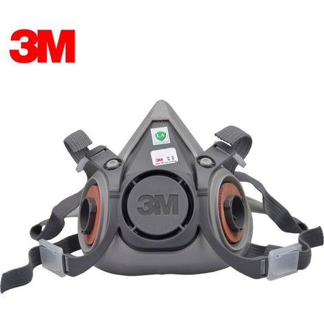 3m™ 6200 Wiederverwendbare Halbmaske – En140 Atemschutz – Doppelfiltersystem – Leichtes Elastomermaterial Für Hohen Tragekomfort