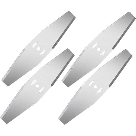 Tinor – Edelstahl-freischneiderklingen – 4er-pack – 5-mm-loch – Für Rasentrimmer Und Rasenmäher – Sauberer Und Schneller Schnitt