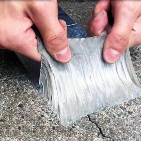 Wasserdichtes Butylkautschukband Mit Aluminiumfolie – Wasser- Und Korrosionsbeständig – Für Dach- Und Rohrreparaturen