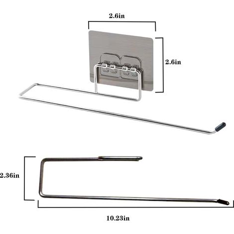 Hängender Toilettenpapierhalter, Toilettenpapierhalter, Handtuchhalter Fürs Badezimmer, Küchenregal, Aufbewahrungsregal Für Zuhause (2 Stück)