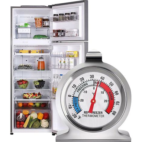 Kühlschrankthermometer Aus Edelstahl, Gefrierschrankthermometer, Gefrierschrankthermometer