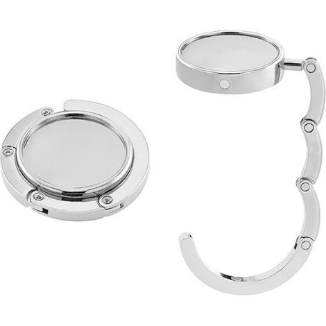 Klappbare Handtaschenhaken, 4 Stück – Leichte Aluminiumhalterung, Stabile, Rutschfeste Befestigung Für Schreibtisch Oder Tisch, Max. Traglast 3 Kg