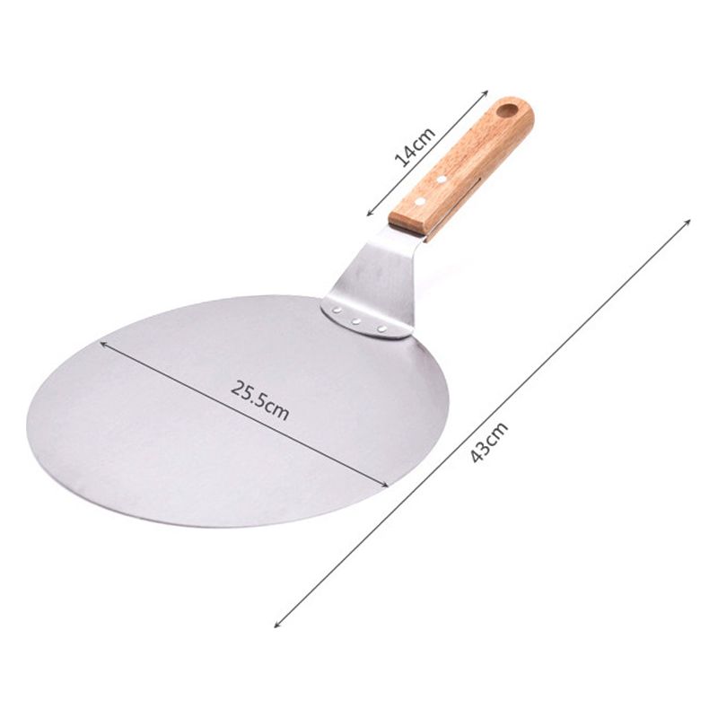 Pizzaschieber Mit Holzgriff, 43 Cm X 25,5 Cm – Hochwertiger Aluminium-pizzaschieber – Gourmet-pizzaschieber Für Pizza, Flammkuchen Und Brot