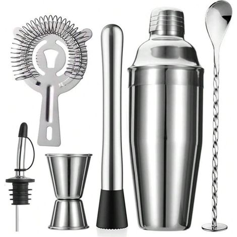 Vibrationsbett-set (6-teilig, 750 Ml, Edelstahl) -