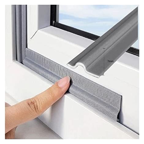 80 Zoll Lange, Selbstklebende Türdichtung, Zugluftstopper Mit Künstlicher Schaumstoff-bodendichtung, Winddicht, Staubdicht (grau)