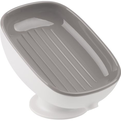 Selbstreinigende Seifenschale Für Spüle, Rechteckiges Becken, Badewanne Und Küche – Grau