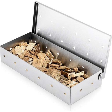 Räucherboxen Für Grills, Formstabile Räucherboxen Aus Edelstahl, Das Beste Zubehör Für Holzkohle- Und Gasgrills Mit Großem Fassungsvermögen.