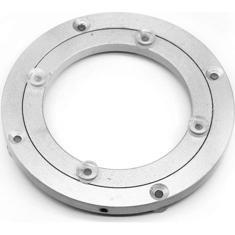 Aiducho Drehteller Aus Robuster Aluminiumlegierung Mit Kugellager, Leichtgängige Runde Drehplatte Für Esstische, Geeignet Für Gewerbliche Nutzung Und Wohnzimmer, 6 Zoll