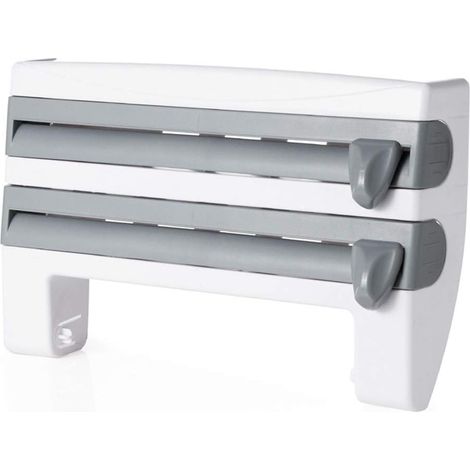 4-in-1 Wand-toilettenpapierhalter, Grau