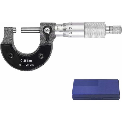 Präziser Außenmikrometer-messschieber Zur Messung Von Außendurchmessern Von 0 Bis 25 Mm, Teilung 0,01 Mm, Für Auto- Und Kfz-reparaturen