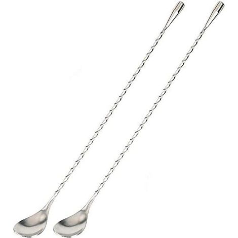 2 Rührlöffel, Rührlöffel Aus Edelstahl, Cocktaillöffel, Spiralshaker – Geeignet