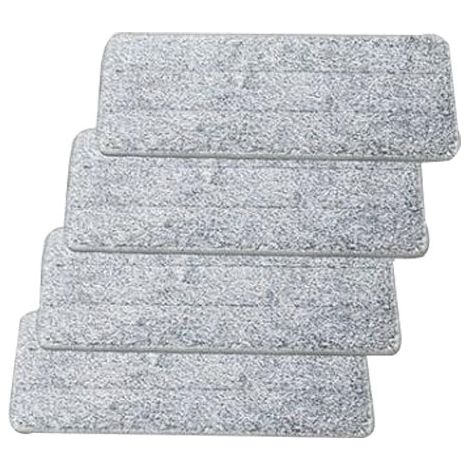 4 Selbstklebende Mopptücher, Ersatzmopptücher, Saugfähige, Handwaschbare Haushaltsmopptücher (3611)