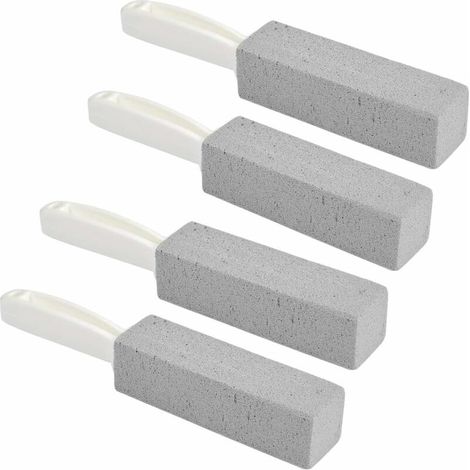 4-teiliges Wc-bürsten-set, Hänge-wc-bürste, Anti-kalk-bimsstein-wc-bürste, Kalkentferner Für Badezimmer, Waschbecken, Fliesen, Peeling.