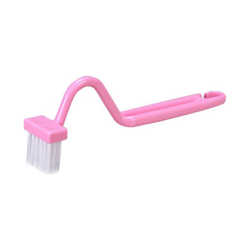 V-förmige Toilettenbürste, 10 Stück, Gebogene Kunststoff-reinigungsbürste Für Toilette, Küche, Waschbecken, Badezimmer (rosa)