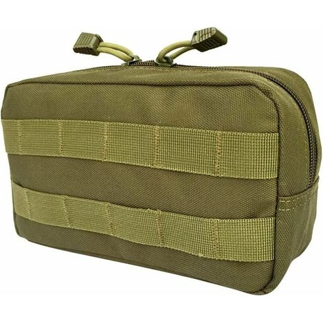 Rucksacktaschen, Tragbare Werkzeugtasche, Erste-hilfe-tasche, Molle-system, Reißverschluss, Wasserdichte Hülle – Grün