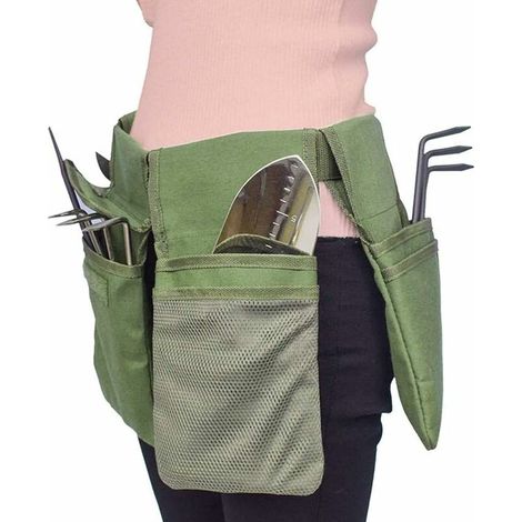 Aufbewahrungstasche Für Gartengeräte – Gartengeschenke Für Frauen, Robuste Tragetasche Für Gartengeräte, Werkzeugkasten, Für Drinnen Und Draußen, Grün (werkzeuggürtel)