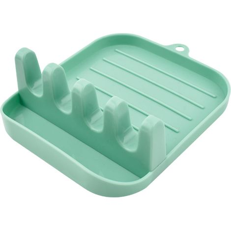 Küchenarbeitsplatten-deckel- Und Löffelablage, Schöpfkellen-/spatel-/löffelablage Für Den Herd, Utensilienhalter Mit Topfdeckelstütze Für Die Arbeitsplatte, Regal (grün)