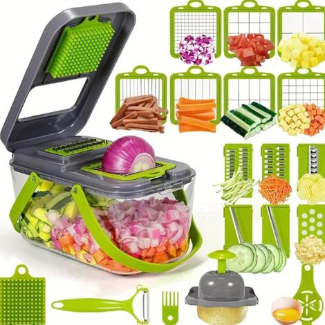 Multifunktionaler Gemüseschneider/gemüsehobel Mit 8 Klingen,