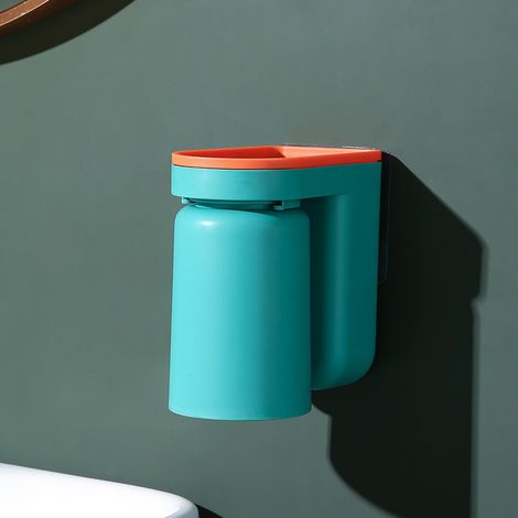 Wc-dekoration, Freistehender Zahnbürstenhalter, Mundwasserbecher, Badezimmer-aufbewahrungsbox (grün)