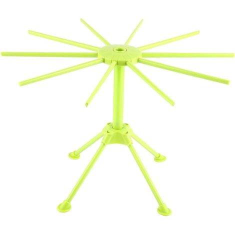 Nudeltrockengestell, Faltbares Spaghetti-trockengestell, Nudeltrockengestell Mit 10 Ausziehbaren Ebenen, 28 X 16,8 Cm (grün)