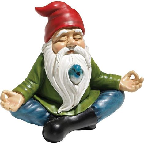 Gartenstatue, Zen-gartenfigur, Gartenzwerg Aus Mehrfarbigem Kunstharz.