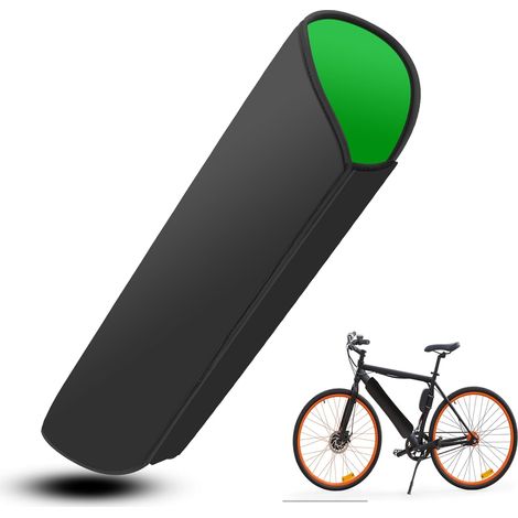 Aiducho Schutzhülle Für Elektrofahrradakkus, Universeller Elektrofahrradakku-schutz, Neopren-akkuschutz, Für Rahmenumfang 28-36 Cm (grün)