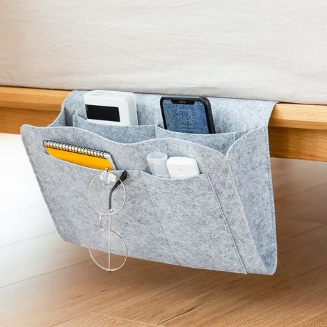 Nachttisch-organizer, Sofa-armlehnen-organizer, Fernbedienungshalter, Sofa-allzwecktasche, Betttasche, Aufbewahrungstasche Für Den Nachttisch, Hängender Nachttisch-organizer, Büro-aufbewahrungshülle (