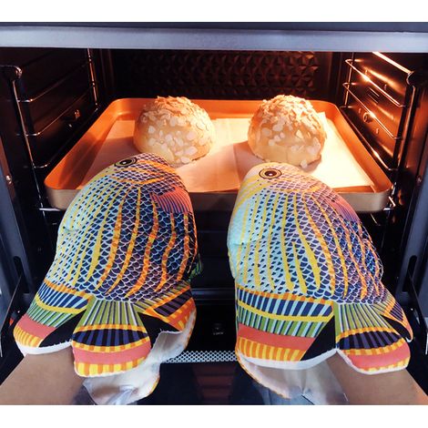 Hitzebeständiger Und Rutschfester Mikrowellenhandschuh