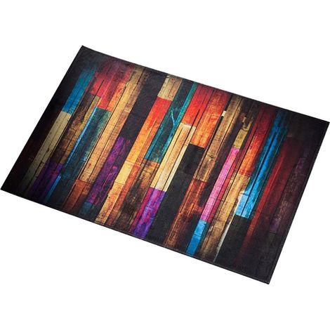 Rutschfeste Fußmatte, Türvorleger, Küchenmatte 40 X 60 Cm (farbiges Holz)