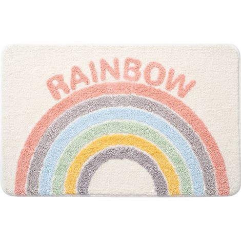 Regenbogen-badematte, Dekorativ Und Rutschfest —