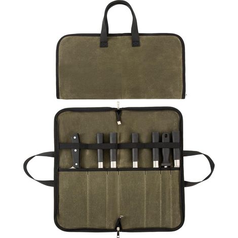 Robuste Messerscheiden, Messertaschen Mit 4 Fächern, Messerscheiden Mit Griffen Für Kochmesser. Tragbare Messerscheiden, Ideal Für Familienausflüge Und Camping.