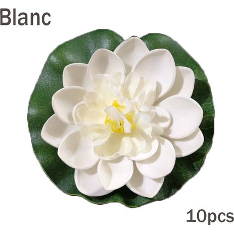 Künstliche Schwimmblüten In Form Von Seerosen, Realistische Dekoration, 10 Stück, 10 Cm Große Lotusblumen Für Gartenteich, Schwimmbad, Aquarium, Terrasse, Hochzeit (orange)