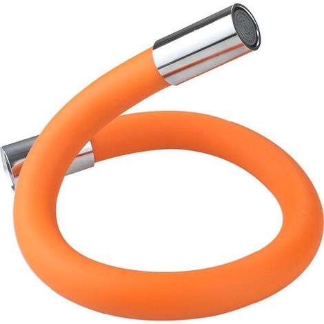 Wasserhahnverlängerung – 50 Cm Lang, 50 Cm Sprühregler, 360°-sprühstrahl, Frei Klappbar, Geeignet Für Küche, Bad Und Außenbereich – Orange & Silber