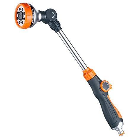 Gießpistole, 8-stufige Strahlkanone, Geeignet Zum Bewässern Von Hängeampeln, Rasenflächen, Autowaschanlagen Und Tierpflegeeinrichtungen.