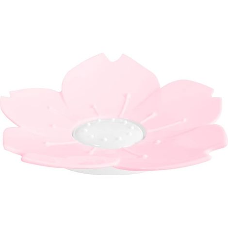 Seifenschale In Kirschblütenform Mit Abfluss, Dekorativer Doppelwandiger Seifenhalter, Seifenschale Für Badezimmer, Küche, 2 Farben (rosa)