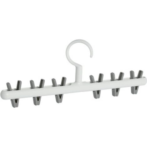 Sockenaufhänger Mit 6 Abnehmbaren Clips, 360° Drehbar, Platzsparend, Zum Trocknen Von Handtüchern, Windeln, Babykleidung, Unterwäsche, Handschuhen, Bhs (weiß)